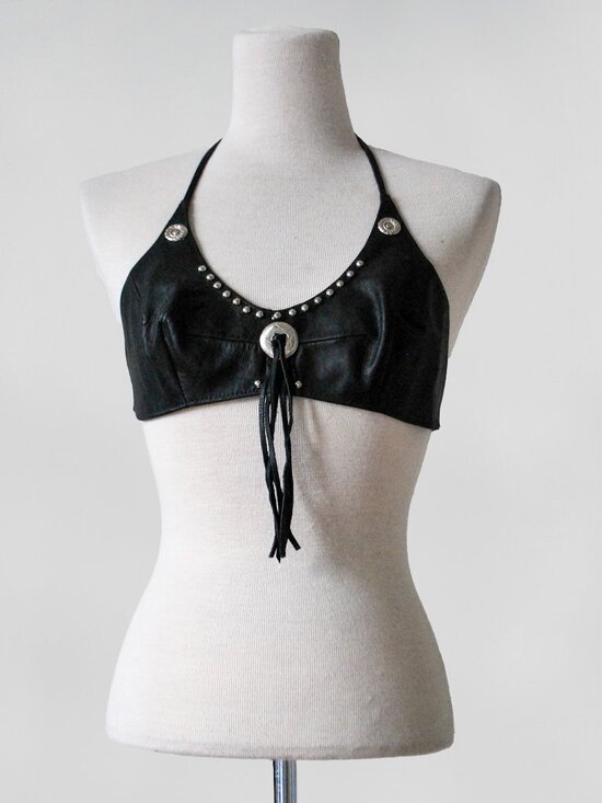 Danier Tops - Leather Concho Bra top